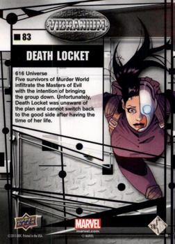 2015 Upper Deck Marvel Vibranium - Raw #83 Death Locket Back
