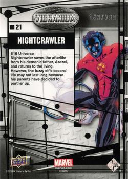 2015 Upper Deck Marvel Vibranium - Molten #21 Nightcrawler Back