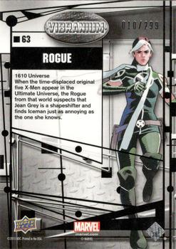 2015 Upper Deck Marvel Vibranium - Molten #63 Rogue Back