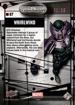 2015 Upper Deck Marvel Vibranium - Refined #87 Whirlwind Back