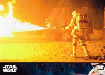 2016 Topps Star Wars The Force Awakens Series 2 #6 Flametroopers Burn the Village Front