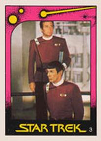 1982 Monty Gum Star Trek II: The Wrath of Khan #3 Kirk and Spock on the Bridge Front