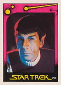 1982 Monty Gum Star Trek II: The Wrath of Khan #20 Spock Front