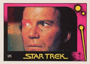 1982 Monty Gum Star Trek II: The Wrath of Khan #26 Kirk Retina Scan Front