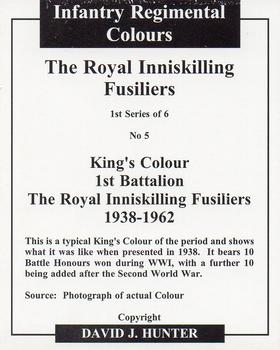 2005 Regimental Colours : The Royal Inniskilling Fusiliers 1st Series #5 King's Colour 1st Battalion 1938-1962 Back