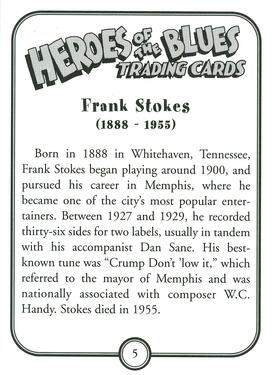 2011 Heroes of the Blues - 3rd Printing #5 Frank Stokes Back
