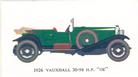 1966 Mobil Oil Vintage Cars #10 1926 Vauxhall 30-98 H.P. 