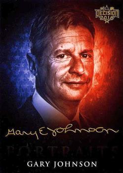 2016 Decision 2016 - Candidate Portraits #CP27 Gary Johnson Front