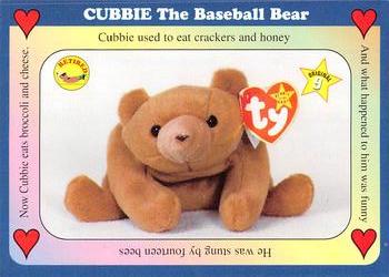 1998 West Highland Beanie Babies #2 Cubbie The Baseball Bear Front