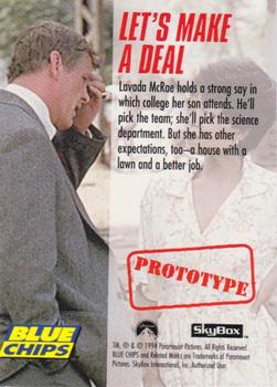 1994 SkyBox Blue Chips - Tuff Stuff Prototypes #NNO Let's Make a Deal Back