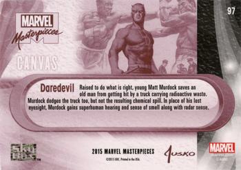 2016 Upper Deck Marvel Masterpieces #97 Daredevil Back