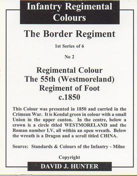 2005 Regimental Colours : The Border Regiment #2 Regimental Colour 55th Foot c.1850 Back