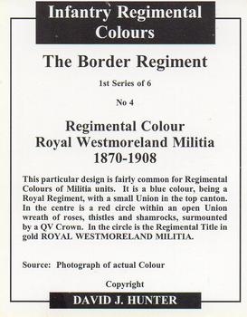 2005 Regimental Colours : The Border Regiment #4 Regimental Colour Royal Westmoreland Militia Back