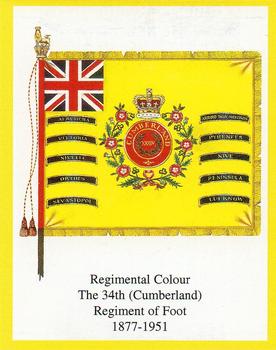 2005 Regimental Colours : The Border Regiment #6 Regimental Colour 34th Foot 1877-1951 Front