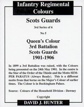 2009 Regimental Colours : Scots Guards 3rd Series #5 Queen's Colour 3rd Battalion 1901-1906 Back