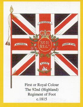 2004 Regimental Colours : The Gordon Highlanders 1st Series #3 First or Royal Colour 92nd Highlanders c.1815 Front