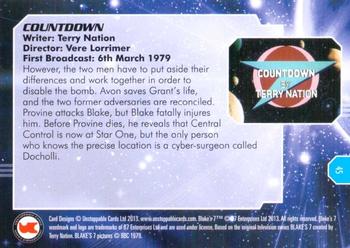 2013 Unstoppable Blakes 7 Series 1 #45 Avon and Del Grant Back