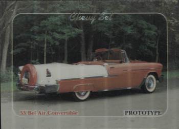 1992 Collect-A-Card Chevy - Factory Set Exclusive Chrome #1 '55 Bel Air Convertible Front
