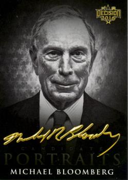 2016 Decision 2016 - Candidate Portraits Black & White #CP13 Michael Bloomberg Front