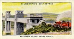 1937 Churchman's Wonderful Railway Travel #1 Britannia Bridge, Menai Straits Front