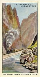 1937 Churchman's Wonderful Railway Travel #49 Royal Gorge Front