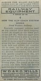 1938 Wills's Railway Equipment #4 How the Slip Coach System Works Back