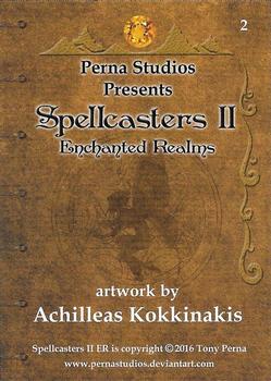 2016 Perna Studios Spellcaster II: Enchanted Realms #2 Achilleas Kokkinakis Back