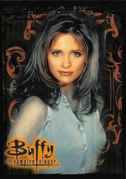 1998 Inkworks Buffy the Vampire Slayer Season 1 - Promos #BP1 Buffy - Orange/Black Background Front