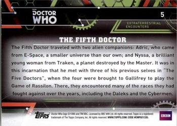 2016 Topps Doctor Who Extraterrestrial Encounters #5 The Fifth Doctor Back