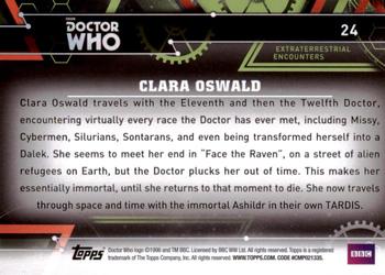2016 Topps Doctor Who Extraterrestrial Encounters #24 Clara Oswald Back