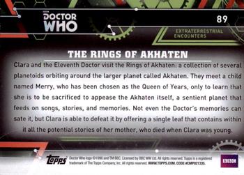 2016 Topps Doctor Who Extraterrestrial Encounters #89 The Rings of Akhaten Back