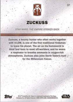2016 Topps Star Wars Card Trader #37 Zuckuss Back