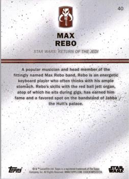 2016 Topps Star Wars Card Trader #40 Max Rebo Back