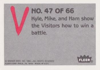 1984 Fleer V #47 Lead and Lasers for the Visitors Back