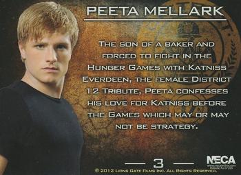 2012 NECA The Hunger Games #3 Peeta Mellark Back