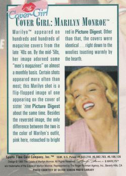 1993 Sports Time Marilyn Monroe - Cover Girl #6 Eye (People with Pictures) Back
