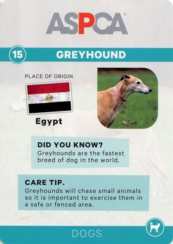 2016 ASPCA Pets & Creatures #15 Greyhound Back