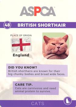 2016 ASPCA Pets & Creatures #48 British Shorthair Back