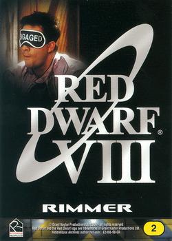 2006 Rittenhouse Red Dwarf Season VIII DVD #2 Rimmer Back