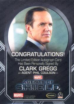 2015 Rittenhouse Marvel: Agents of S.H.I.E.L.D. Season 2 - Autographs Silver Script #NNO Clark Gregg Back