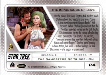 2017 Rittenhouse Star Trek 50th Anniversary #24 The Gamesters of Triskelion Back