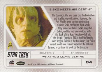 2017 Rittenhouse Star Trek 50th Anniversary #64 What You Leave Behind Back