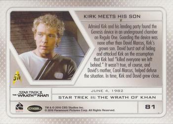 2017 Rittenhouse Star Trek 50th Anniversary #81 Star TrekII: The Wrath of Khan Back