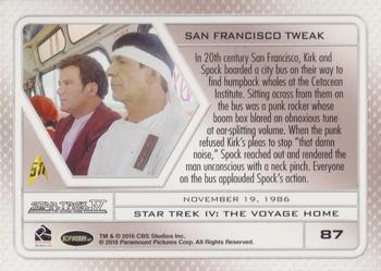 2017 Rittenhouse Star Trek 50th Anniversary #87 Star Trek IV: The Voyage Home Back