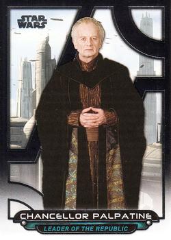 2017 Topps Star Wars: Galactic Files Reborn #AOTC-3 Chancellor Palpatine Front
