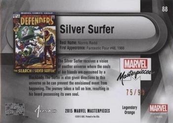 2016 Upper Deck Marvel Masterpieces - Legendary Orange Foil #88 Silver Surfer Back