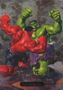 2016 Upper Deck Marvel Masterpieces - Battle Spectra #BS-15 Hulk / Red Hulk Front