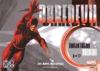 2016 Upper Deck Marvel Masterpieces - Holofoil #8 Daredevil Back