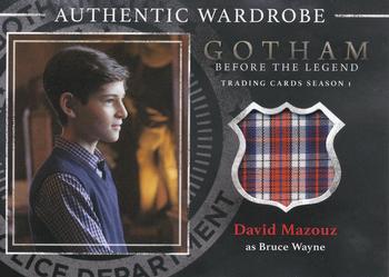 2016 Cryptozoic Gotham Season 1 - Wardrobe #M02 David Mazouz Front