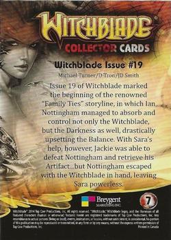2014 Breygent Witchblade #7 Witchblade Issue #19 Back